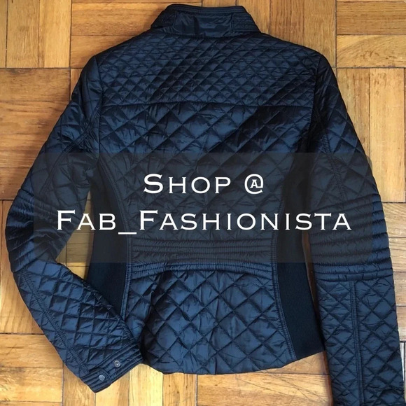 Zara Black quilted jacket Coat size small - Picture 6 of 8